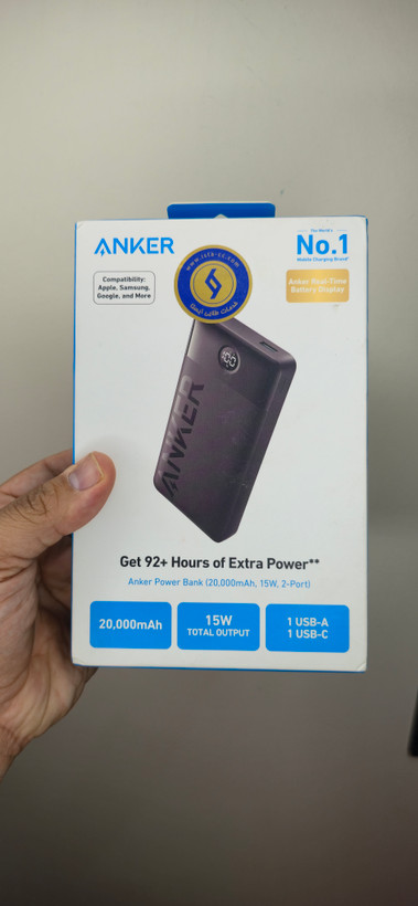 پاوربانک انکر مدل A1367 ظرفیت 20000 میلی آمپر