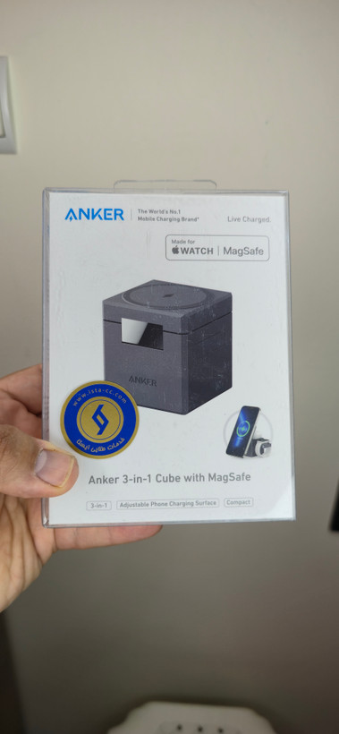 شارژر مکعبی انکر Anker 3-in-1 Cube with MagSafe – مدل Y1811