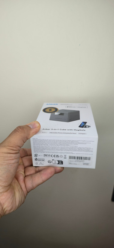 شارژر مکعبی انکر Anker 3-in-1 Cube with MagSafe – مدل Y1811