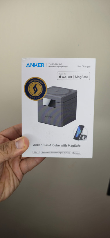 شارژر مکعبی انکر Anker 3-in-1 Cube with MagSafe – مدل Y1811